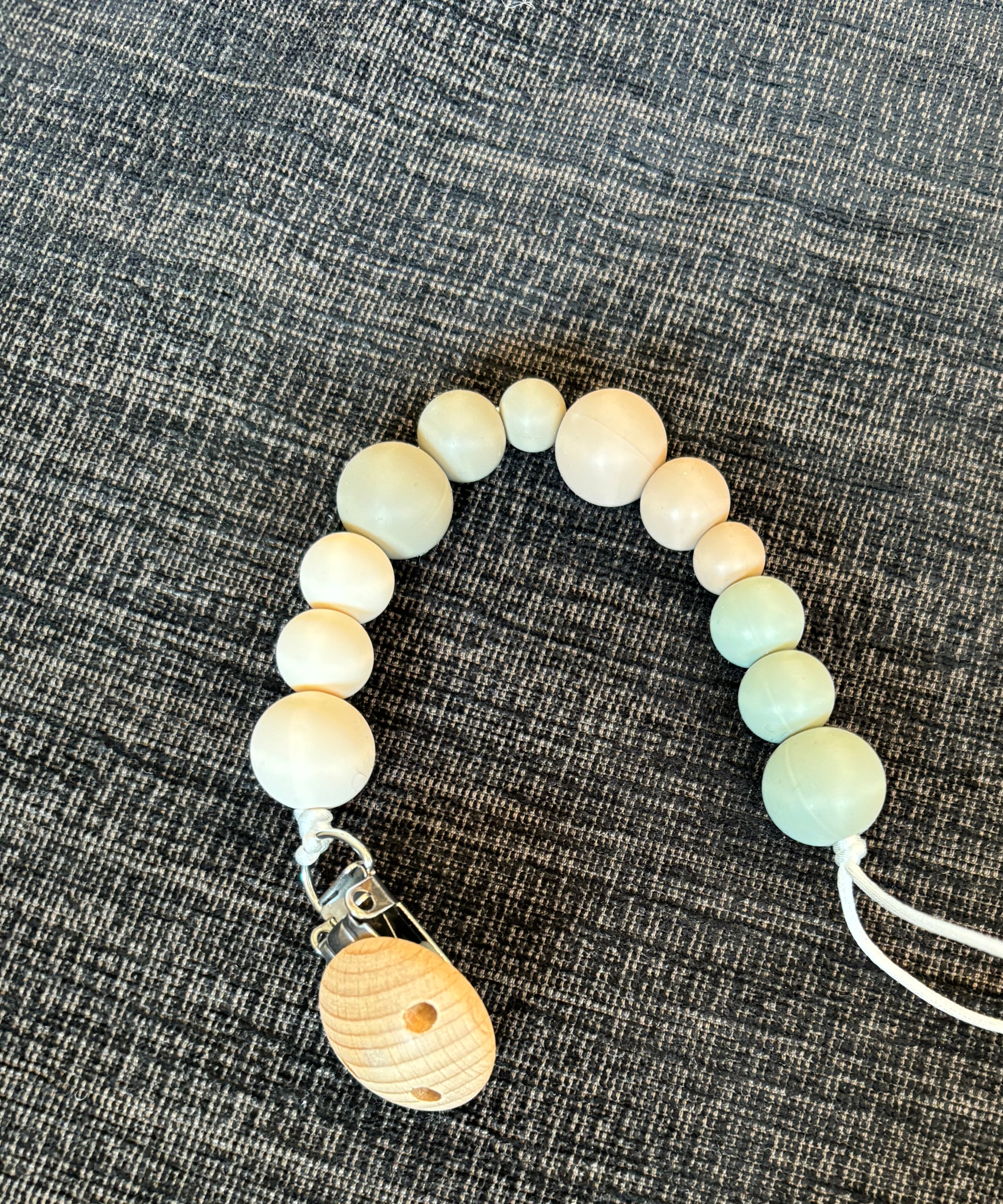 Silicone Pacifier Leash w/ Clip (Final Sale)