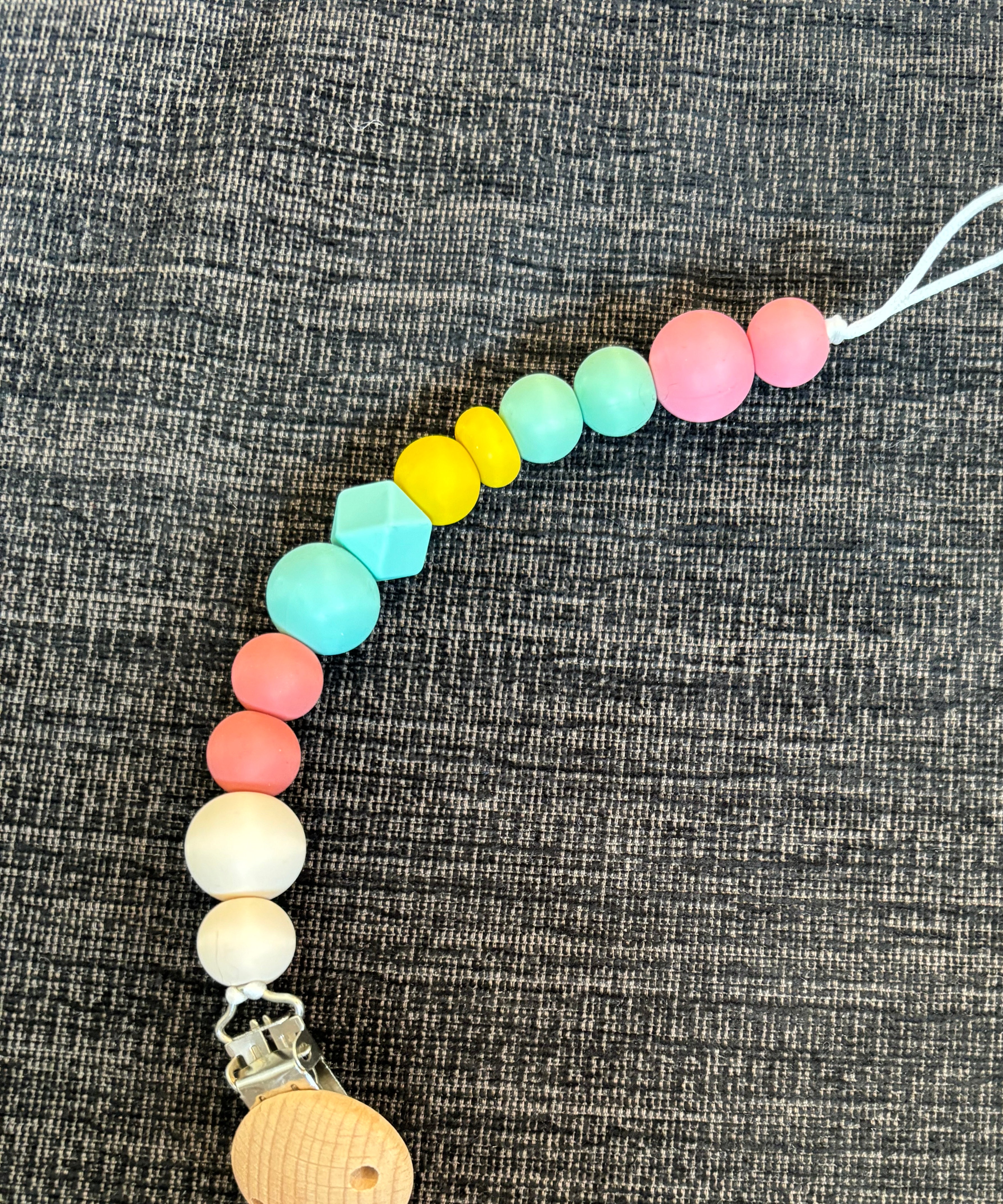 Silicone Pacifier Leash w/ Clip (Final Sale)