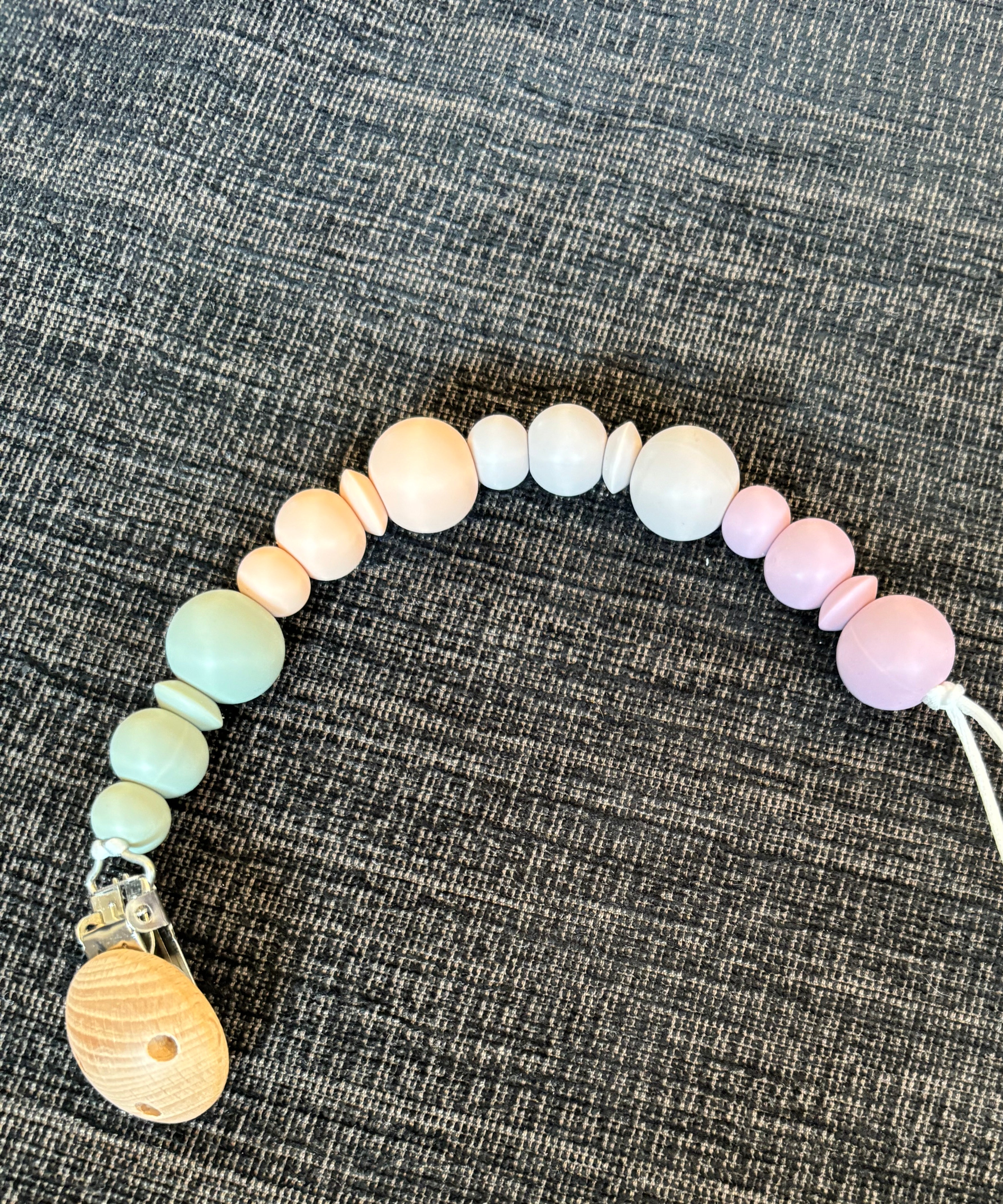 Silicone Pacifier Leash w/ Clip (Final Sale)