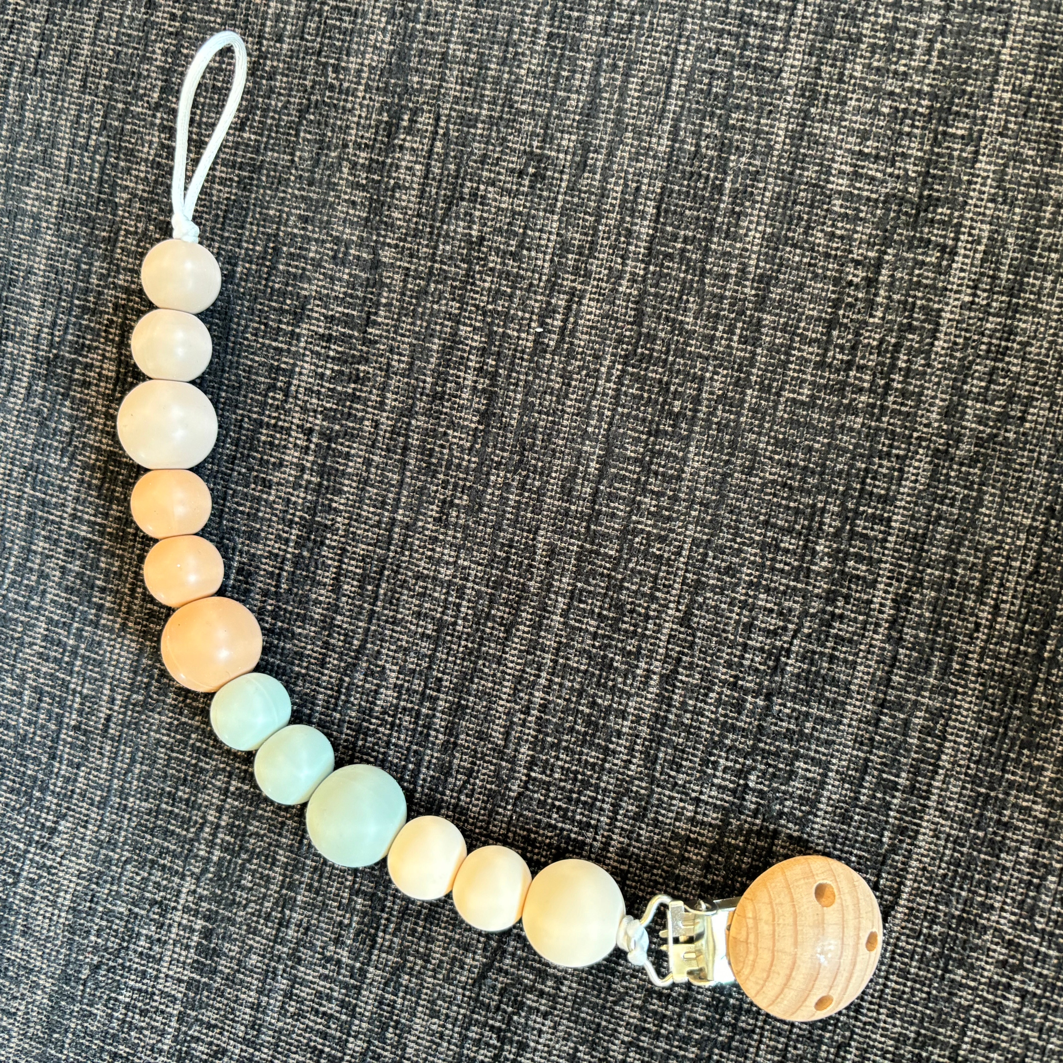 Silicone Pacifier Leash w/ Clip (Final Sale)