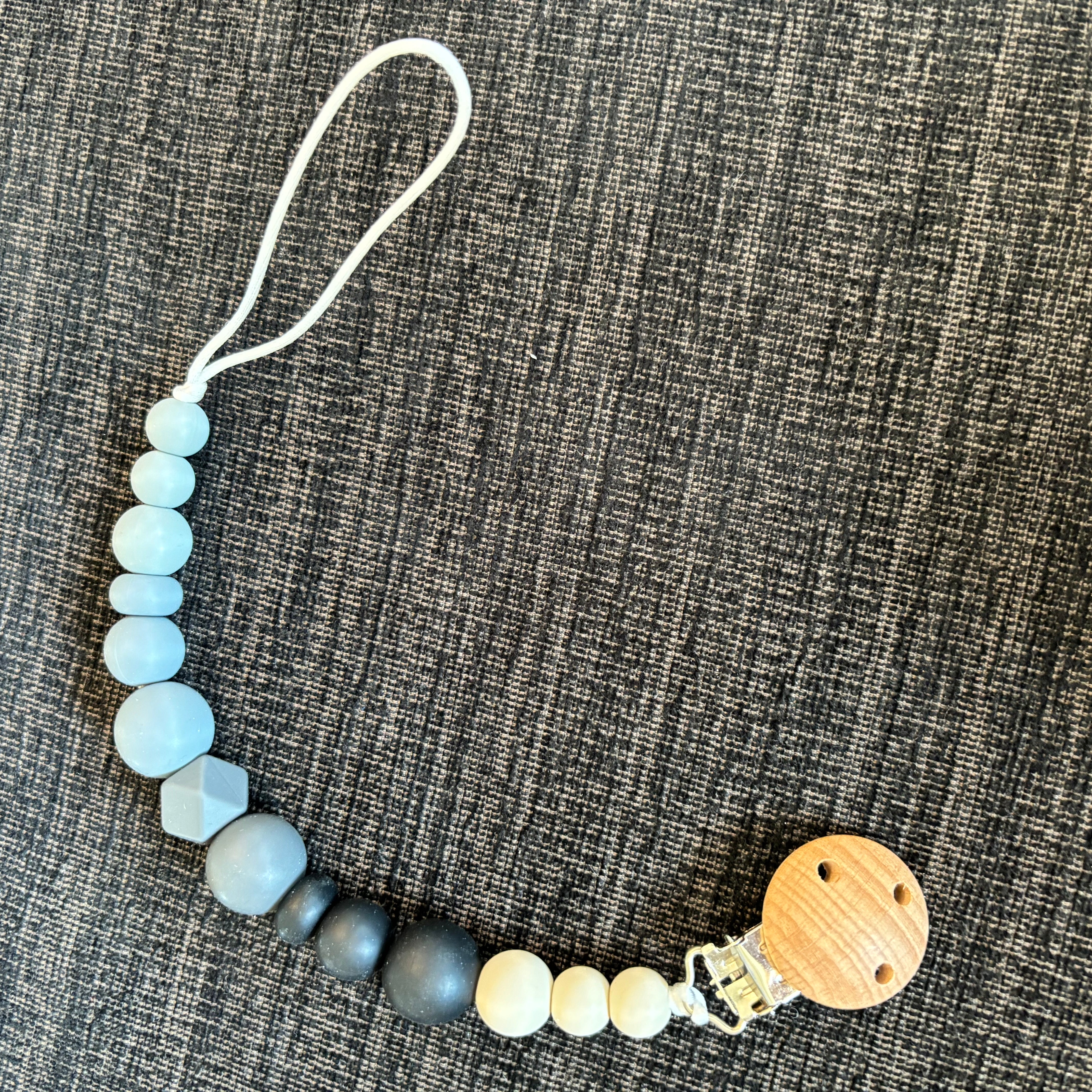 Silicone Pacifier Leash w/ Clip (Final Sale)