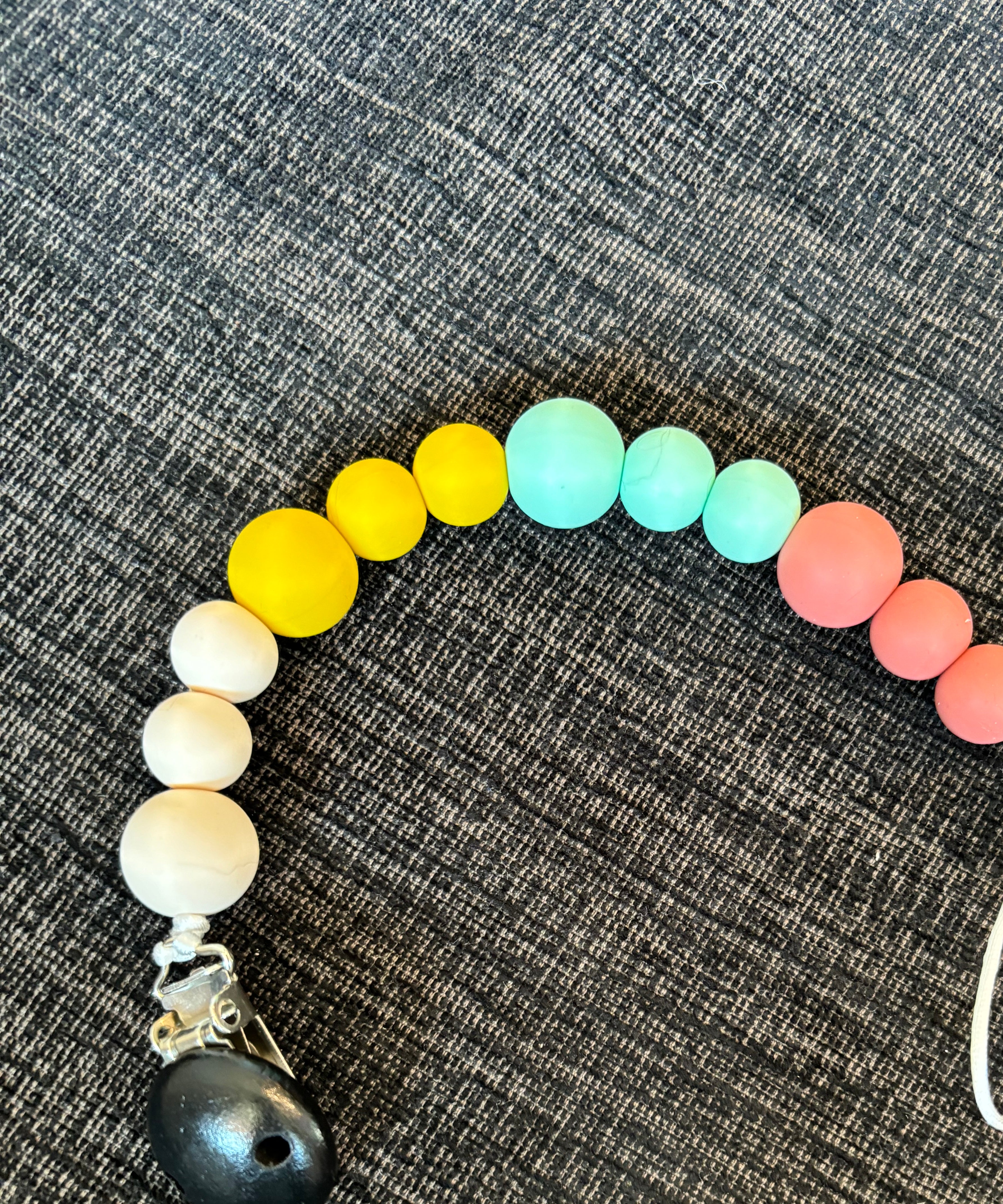 Silicone Pacifier Leash w/ Clip (Final Sale)