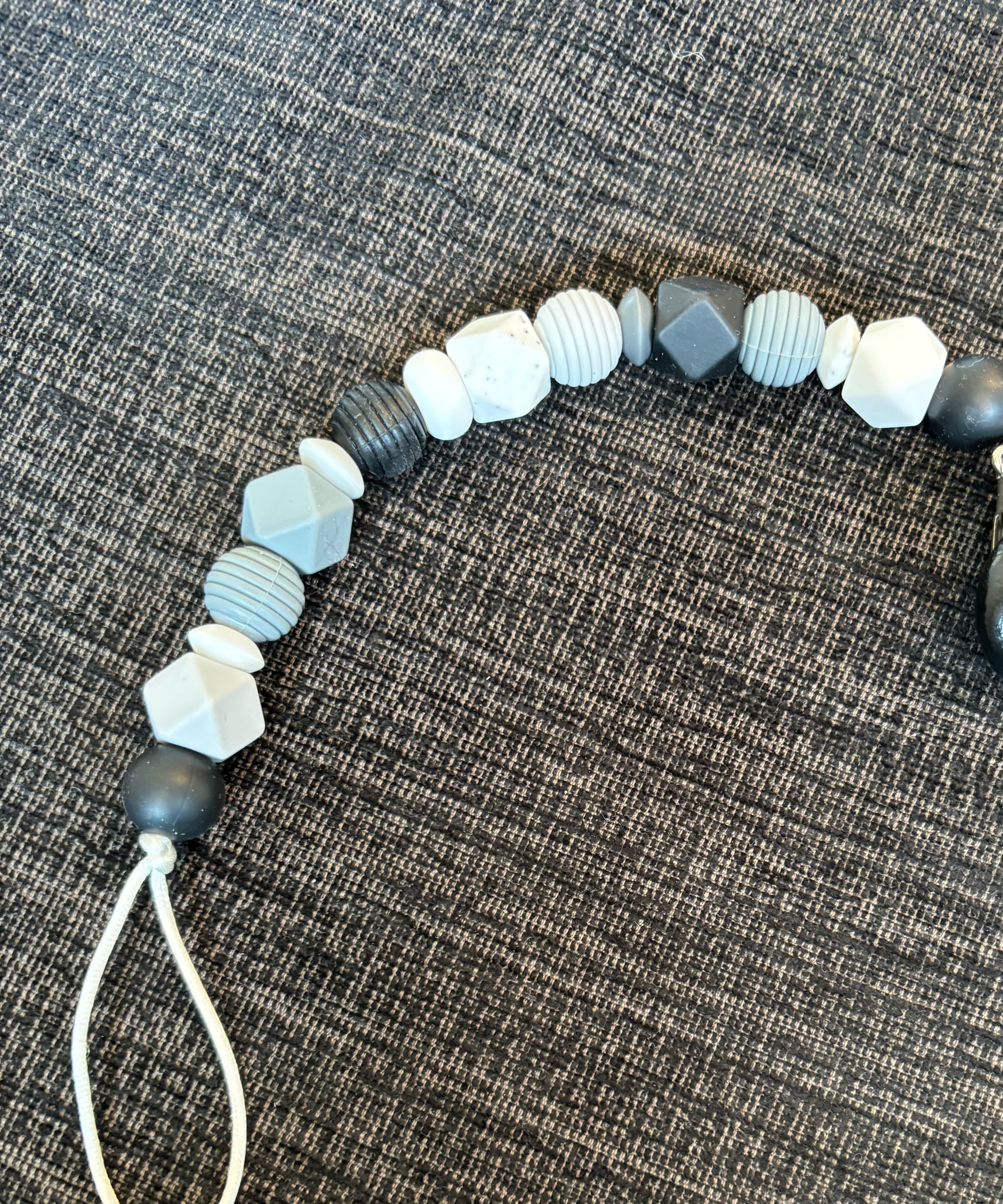 Silicone Pacifier Leash w/ Clip (Final Sale)