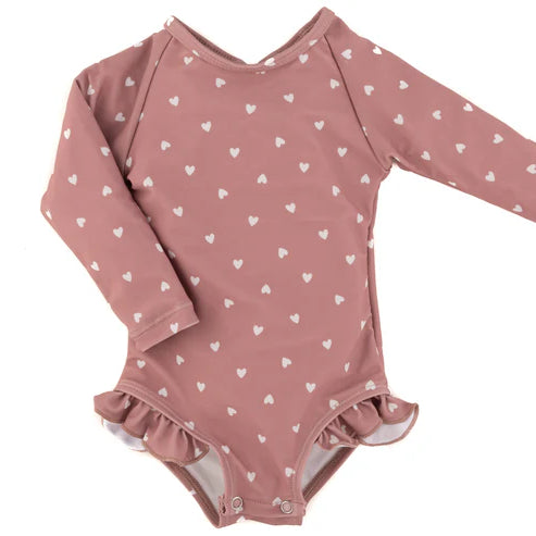 Ruffle Rashguard Suit