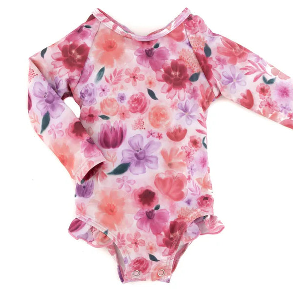 Ruffle Rashguard Suit