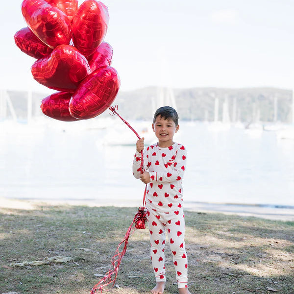 Classic Heart Henley PJ Set