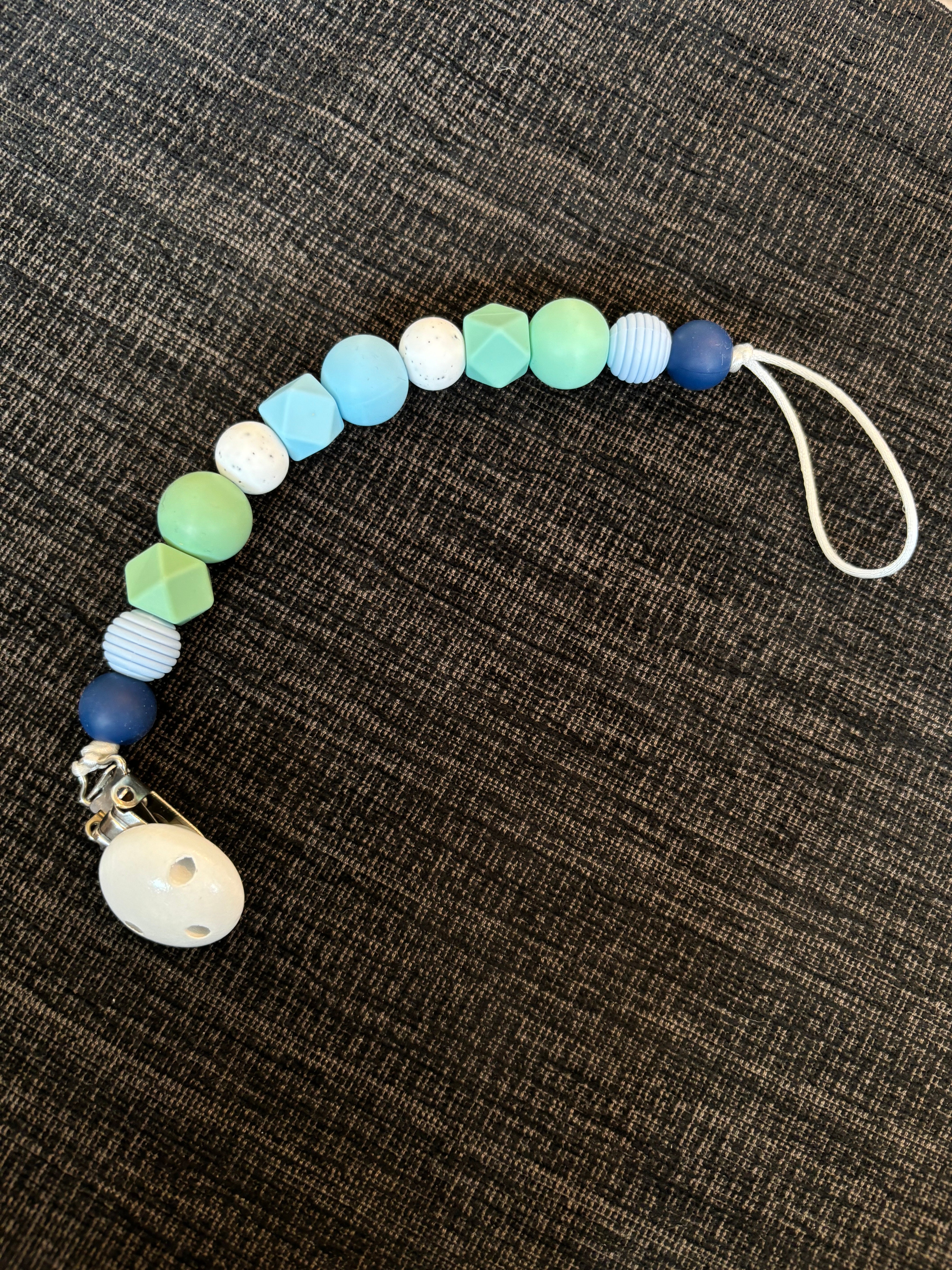 Silicone Pacifier Leash w/ Clip (Final Sale)