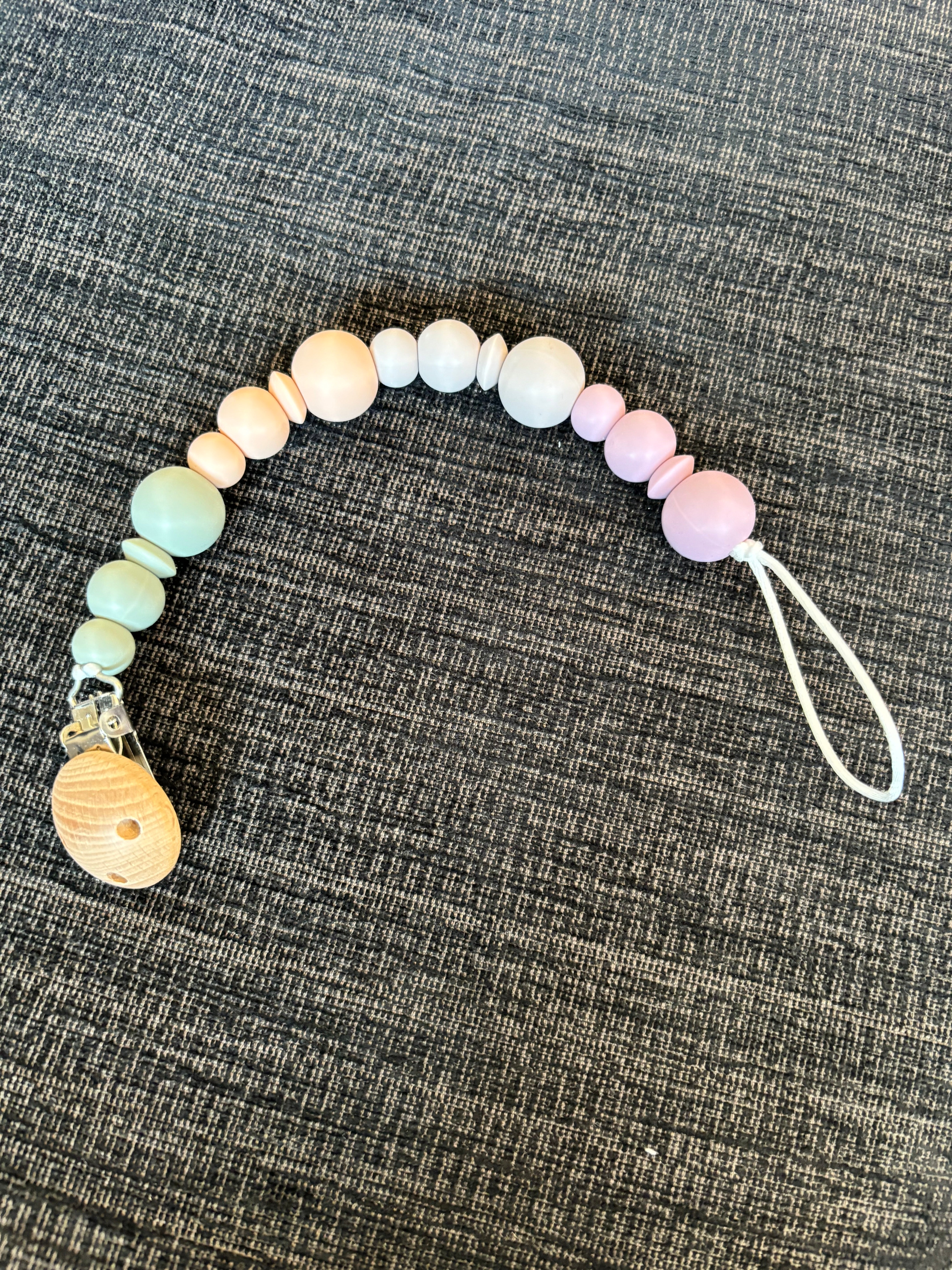 Silicone Pacifier Leash w/ Clip (Final Sale)