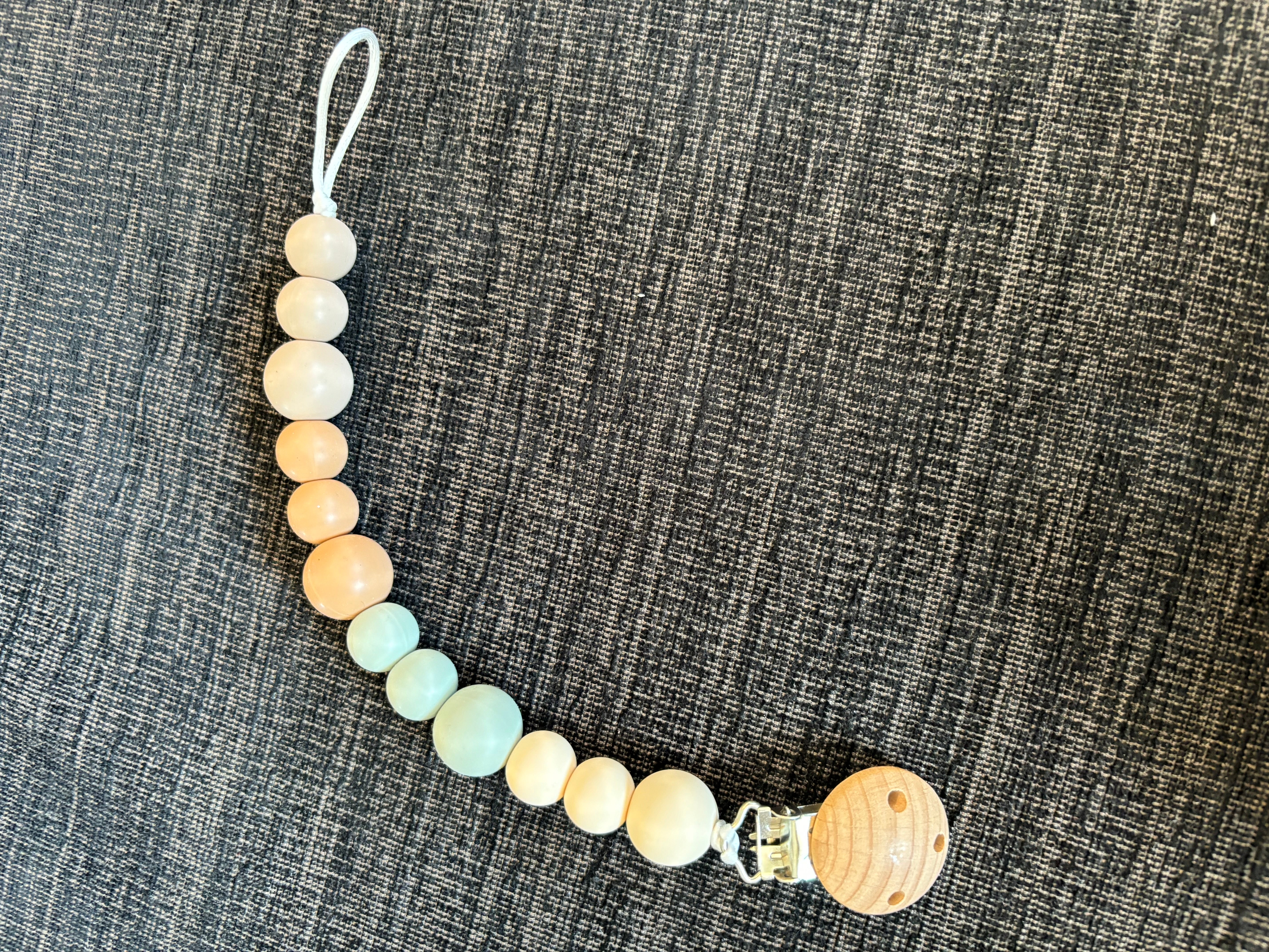 Silicone Pacifier Leash w/ Clip (Final Sale)