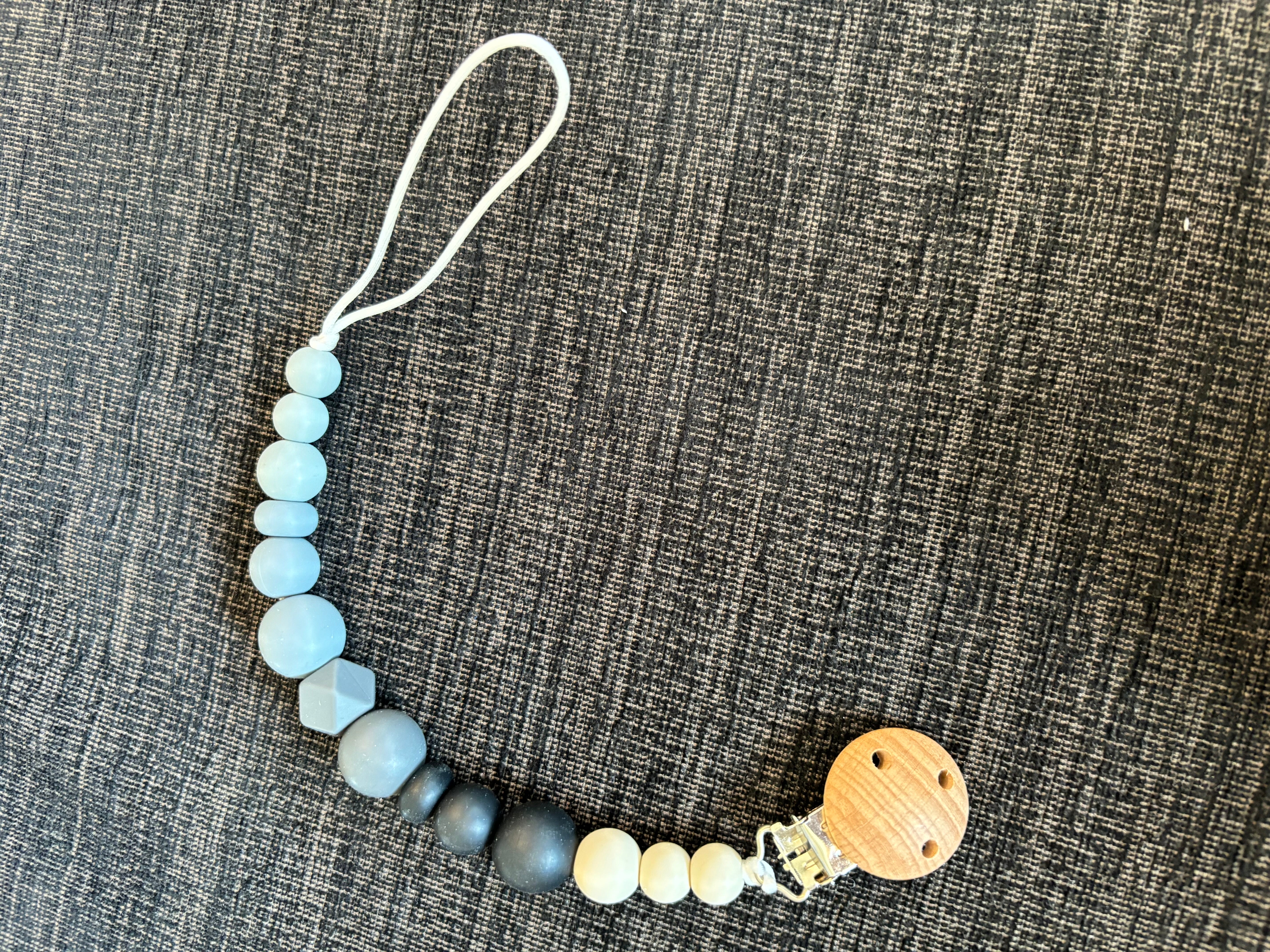 Silicone Pacifier Leash w/ Clip (Final Sale)