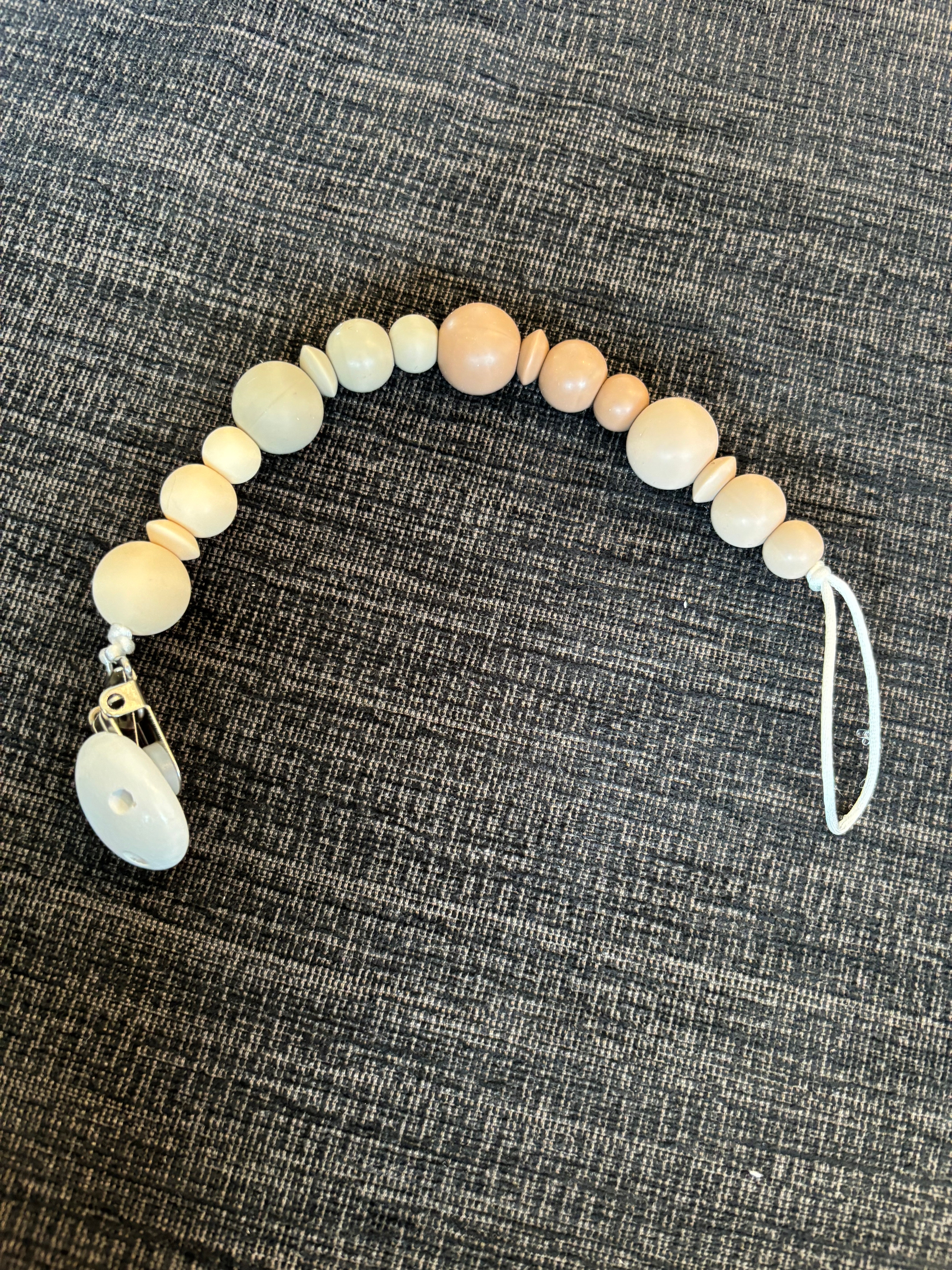 Silicone Pacifier Leash w/ Clip (Final Sale)