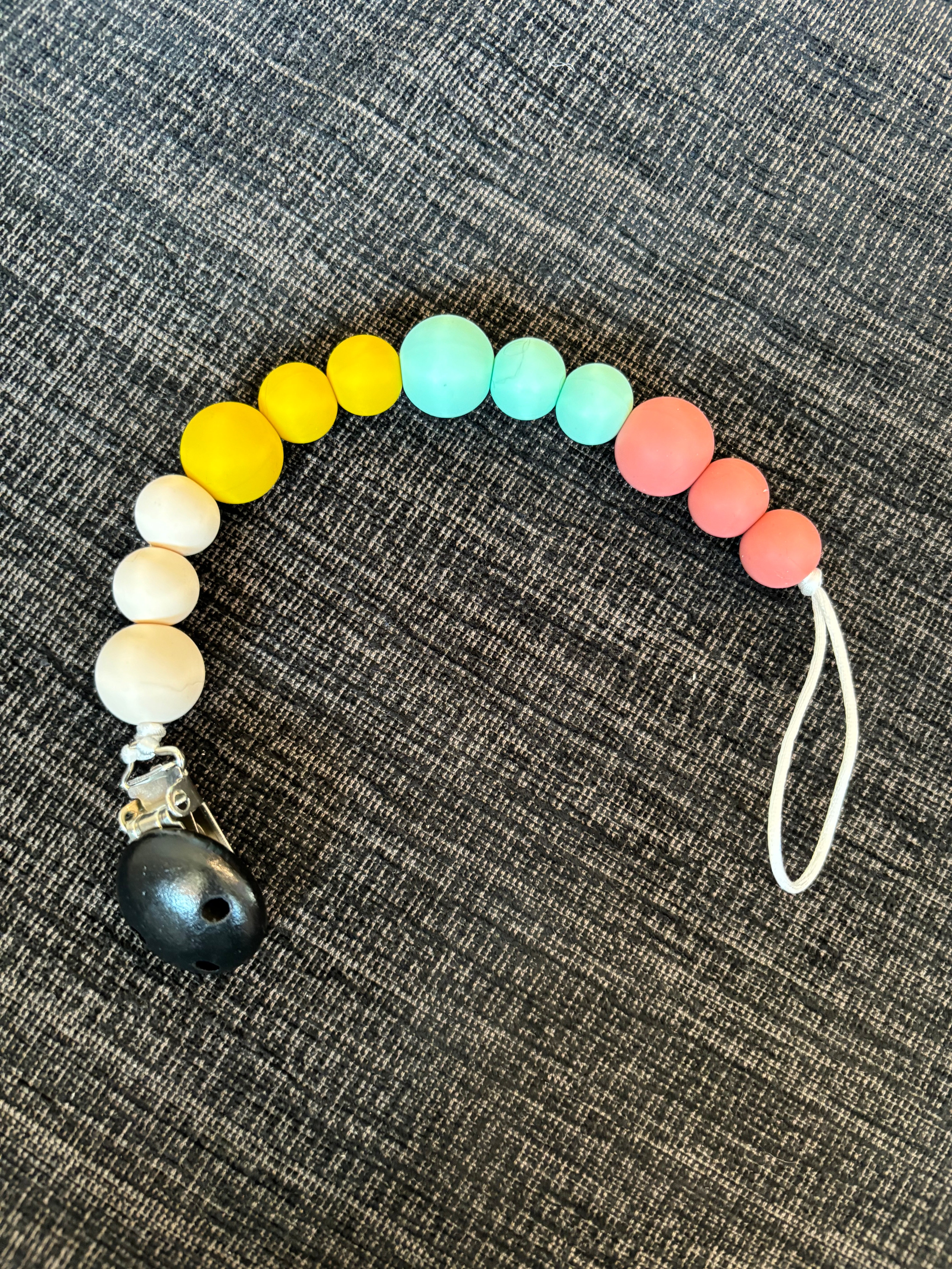 Silicone Pacifier Leash w/ Clip (Final Sale)