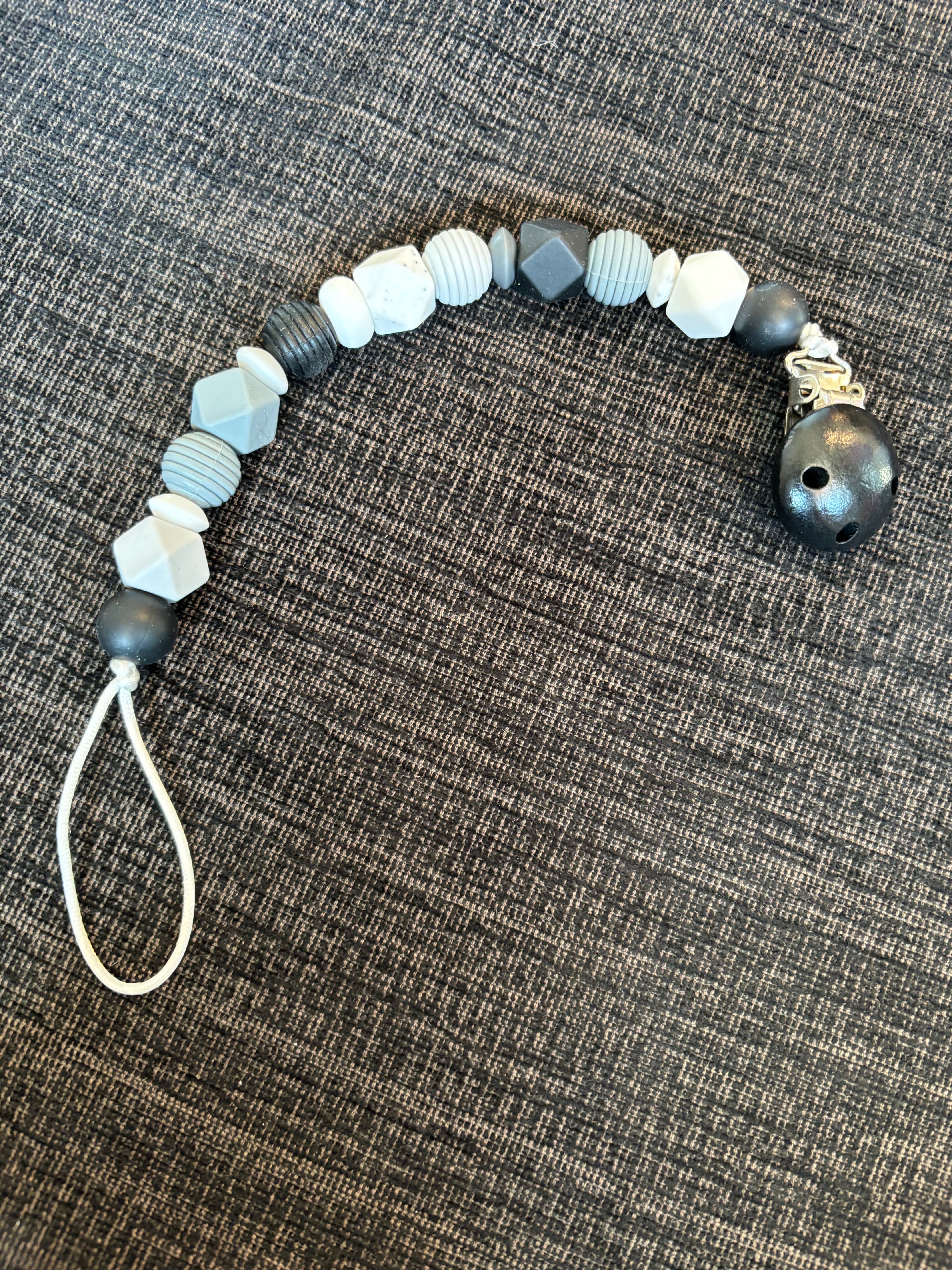 Silicone Pacifier Leash w/ Clip (Final Sale)