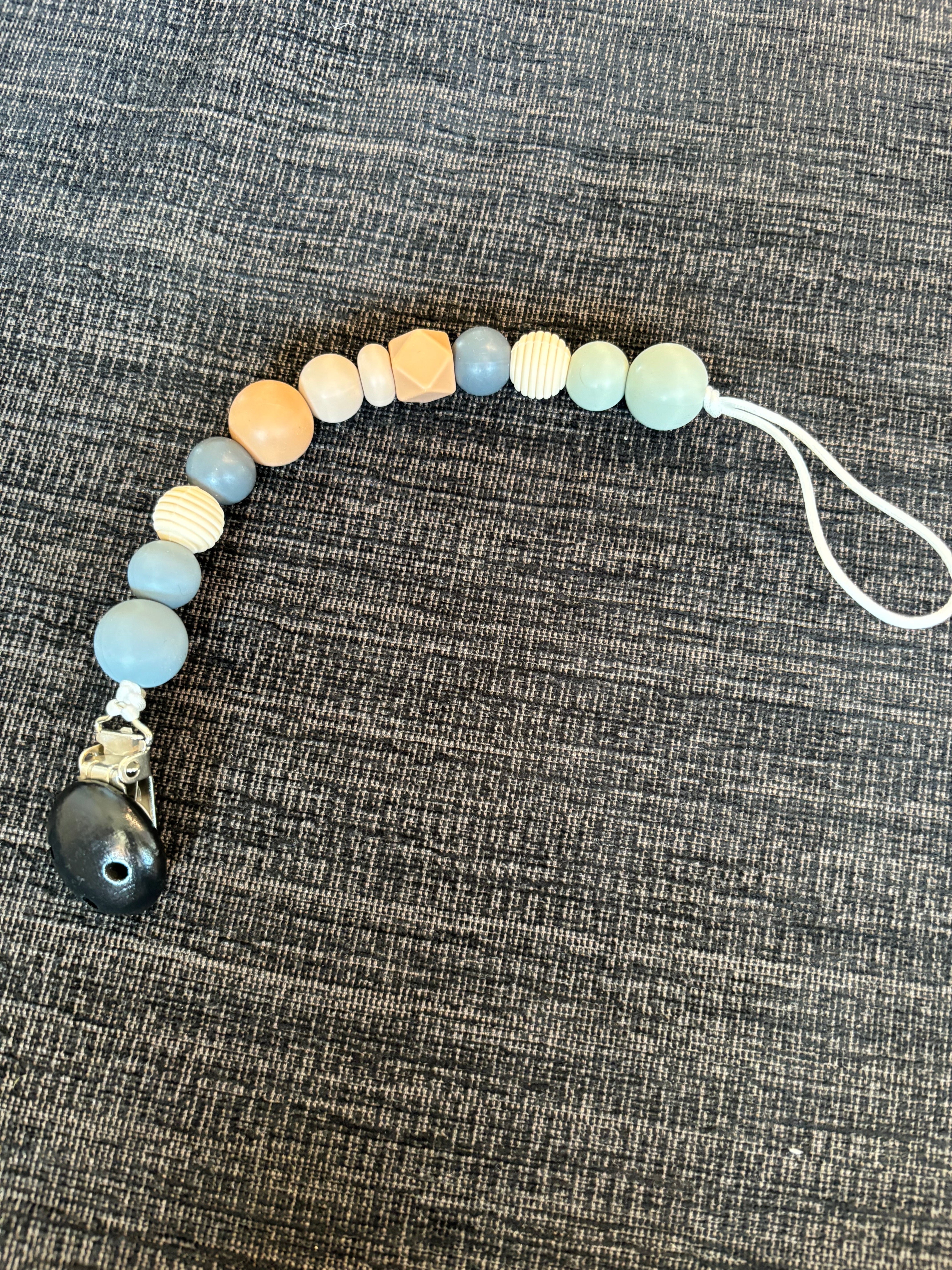 Silicone Pacifier Leash w/ Clip (Final Sale)