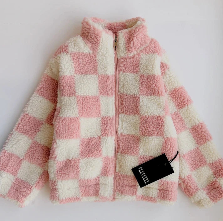 Kids Checker Sherpa Jacket